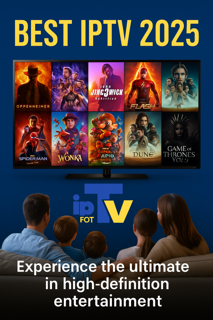 IPTV streaming box providing high-definition and 4K TV content with live TV and on-demand services